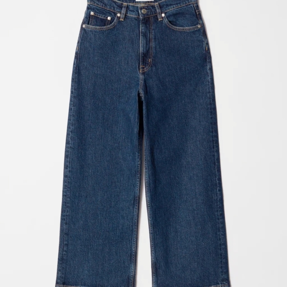& Other Stories Blue Wide Leg Jeans